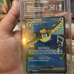 Pokemon Pidgeot EX 225/197 Obsidian Flames SIR Graded TAG 9 Mint - Image 5