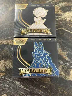 Pokemon Mega Evolution Elite Trainer Box ETB Set of 2 New Sealed - Image 1