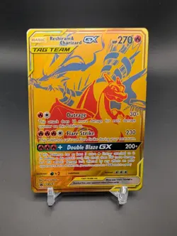 Reshiram & Charizard GX Tag Team Sun & Moon Black Star Promo SM247 Pokemon NM - Image 1