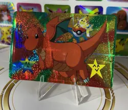 Pokemon Sticker Rare Vintage Vending Machine Holo prism Nintendo 1998 Bandai - Image 5