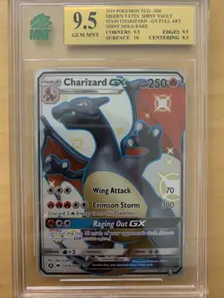 MNT 9.5 XY Charizard Hidden Fates Shiny SV49 Holo PSA BGS Becket Pokemon - Image 1