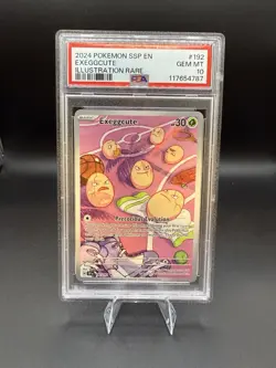 2024 Pokemon Exeggcute 192/191 Sv08: Surging Sparks Holo- PSA 10 - Image 1