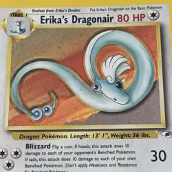 Pokemon TCG Erika's Dragonair Gym Heroes 4/132 Holo Unlimited Rare - Image 4