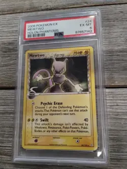 PSA 6 2006 Pokemon EX Mewtwo Holon Phantoms - Image 1