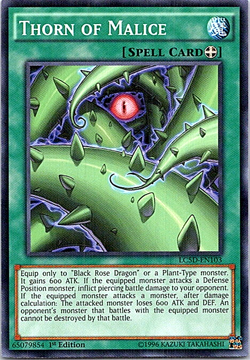 Thorn Of Malice LC5D-EN103 Yu-Gi-Oh! Light Play 1st Edition - Image 1
