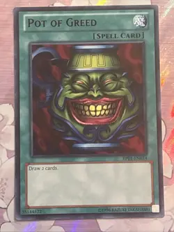 Pot of Greed BP01-EN034 Battle Pack: Epic Dawn Unlimited Edition Rare LP - Image 1