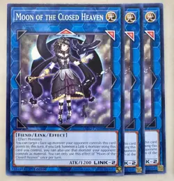 Yugioh! 3x Moon of the Closed Heaven INFO-EN098 Common 1st Ed NM - Image 1
