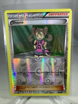Pokemon Card Shauna 111/124 Reverse Holo Trainer Supporter 2016 - Image 1
