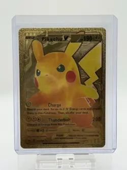 Pikachu V 170/185 Gold Foil Pokemon Card HP 190 - Image 1