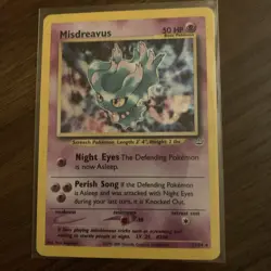 Pokemon TCG Misdreavus Neo Revelation Holo Card 11/64 Light Play - Image 1