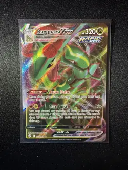 Pokemon TCG Evolving Skies Rayquaza VMAX Holo Full Art Card 111/203 Ultra Rare - Image 1