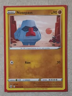 Nosepass 073/172 Pokemon Trading Card Game Swsh09: Brilliant Stars Regular - Image 1