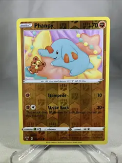 Phanpy Reverse Holo 086/185 Vivid Voltage Pokemon Card Tcg Ccg 2020 - Image 1