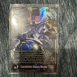 Digimon Card Game Lucemon Satan Mode Alternate Art Foil EX10-060 SR - Image 1