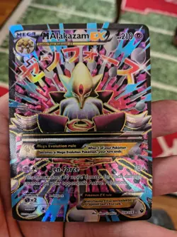 Mega M Alakazam EX Full Art Holo Card 118/124 XY Fates Collide - Image 1