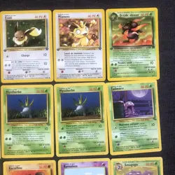 Vtg Pokemon TCG 40 Card Lot 1st Ed. French- Fossil Jungle Rocket Un/Common WOTC - Image 5