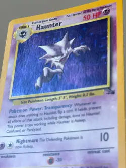 Haunter 6/62 Pokemon Card TCG Fossil Unlimited Holo LP - Image 5