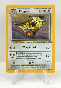 Pidgeot 8/64 Pokemon Card TCG Jungle Unlimited Holo LP - Image 1
