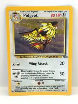Pidgeot 8/64 Pokemon Card TCG Jungle Unlimited Holo LP - Image 3