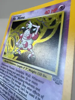 Mr. Mime 6/64 Pokemon Card TCG Jungle Unlimited Holo LP - Image 5