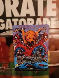 Saw in Half 0021 Borderless MTG Spider-Man Non-Foil NM/M - Image 1