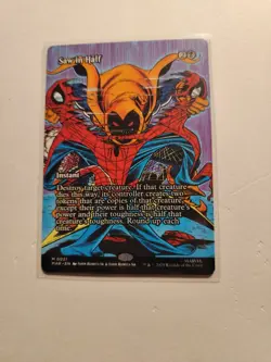 MTG Saw in Half (Borderless) Marvel Regular M 0021 Magic The Gathering Spiderman - Image 3