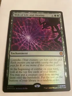 MTG Web of Life and Destiny - Foil - Marvel's Spider-Man M 0122 - Image 1