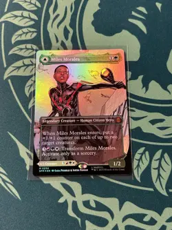 Miles Morales 0234 Borderless Foil Marvel’s Ultimate Spider-Man SPM MTG Magic - Image 3
