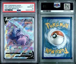 Pokemon TCG Galarian Slowking V 179/198 Chilling Reign Alternate Full Art PSA 10 - Image 2