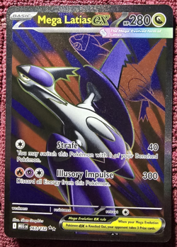 Pokemon Mega Evolution Mega Latias ex Full Art 163/132 Mint- English - Image 1