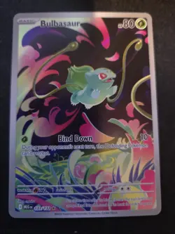 Bulbasaur 133/132 Illustration Rare (IR) Full Art Pokemon TCG Mega Evolution NM - Image 1