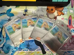 Lillie's Determination 119/132 Reverse Holo X2 + Uncommon X2 Pokemon Mega Evo - Image 1