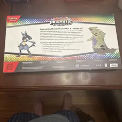 Pokemon TCG Prismatic Evolutions Lucario ex & Tyranitar PC Box New Sealed - Image 5