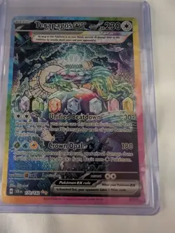2024 Pokemon Stellar Crown Terapagos ex 170/142 Special Illustration Rare NM - Image 3