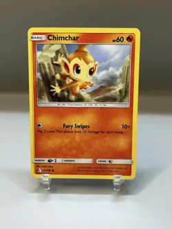 Pokemon Double Print Misprint Error Chimchar 21/156 Sm-Ultra Prism Regular - Image 2