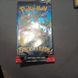 Trick Or Trade BOOster Pack Halloween 2024 Trick Or Treat Pokemon 3 Cards Sealed - Image 1