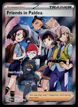 Pokemon TCG SV: Prismatic Evolutions #137/131 Friends in Paldea NM - Image 1