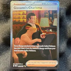 Giovanni's Charisma 204/165 Sv: Scarlet & Violet 151 Holo NM Pokemon TCG - Image 1
