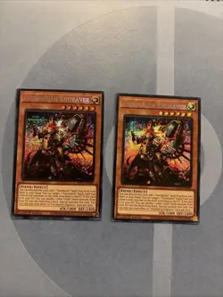 x2 Yugioh Fiendsmith Engraver MP25-EN081 2025 1st Edition Prismatic Secret Rare - Image 1