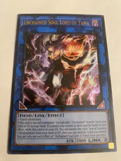 Yugioh! Unchained Soul Lord of Yama - DUNE-EN049 - Ultra Rare - 1st Edition NM - Image 1
