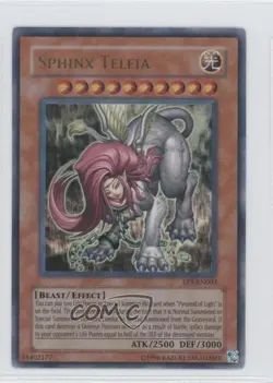 Sphinx Teleia YuGiOh Exclusive Pack Pyramid of Light Movie #EP1-EN003 2004 READ - Image 1