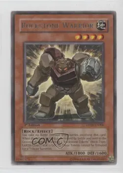 Rockstone Warrior (R) 1st Ed. YuGiOh Yusei Fudo 2 Duelist Pack #DP09-EN006 2010 - Image 1