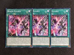 3x YuGiOh! - Realm Eulogy AGOV-EN053 Common 1st Edition Near Mint - Image 1