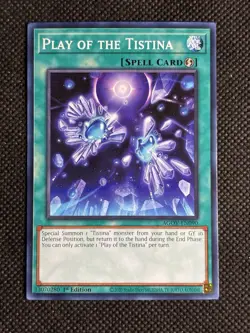 3x YuGiOh! - Play of the Tistina AGOV-EN090 Common 1st Edition Near Mint - Image 2