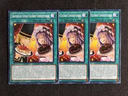 3x YuGiOh! Concours de Cuisine (Culinary Confrontation) AGOV-EN064 Common 1st NM - Image 1
