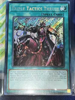 Triple Tactics Thrust | RA03-EN072 | Secret Rare | NM | 1st Edition | YuGiOh! - Image 1