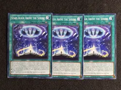 3x YuGiOh! Stars Align Above the Shrine AGOV-EN061 Common 1st Edition Near Mint - Image 1