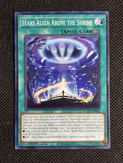 3x YuGiOh! Stars Align Above the Shrine AGOV-EN061 Common 1st Edition Near Mint - Image 2