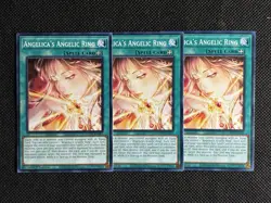 3x YuGiOh! - Angelica's Angelic Ring AGOV-EN065 Common 1st Edition Near Mint - Image 1