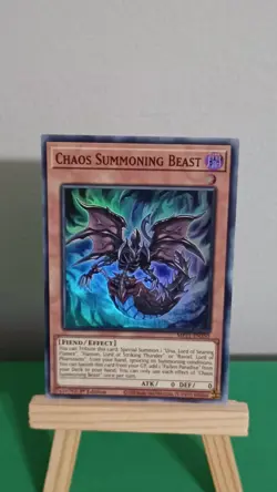 Yugioh Chaos Summoning Beast MP21-EN250 Super Rare Tin Of Ancient Battles - Image 2